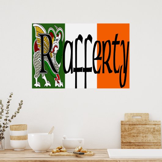 Rafferty Celtic Dragon Print (Keuken)