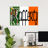 Rafferty Celtic Dragon Print (Thuiskantoor)