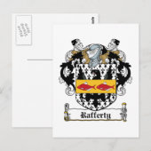 Rafferty Family Crest Briefkaart (Voorkant / Achterkant)