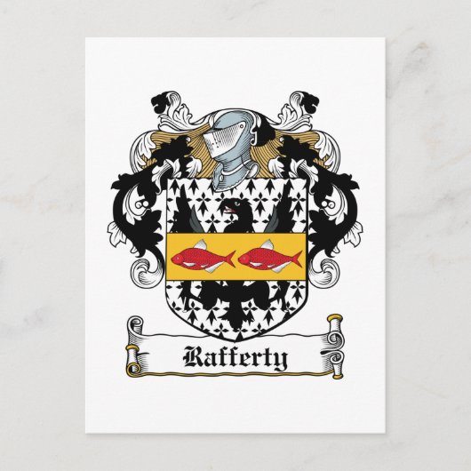 Rafferty Family Crest Briefkaart (Voorkant)