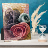 Raffia Rozen Fotoplaat (Zijkant)