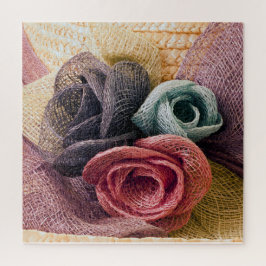 Raffia Rozen Legpuzzel