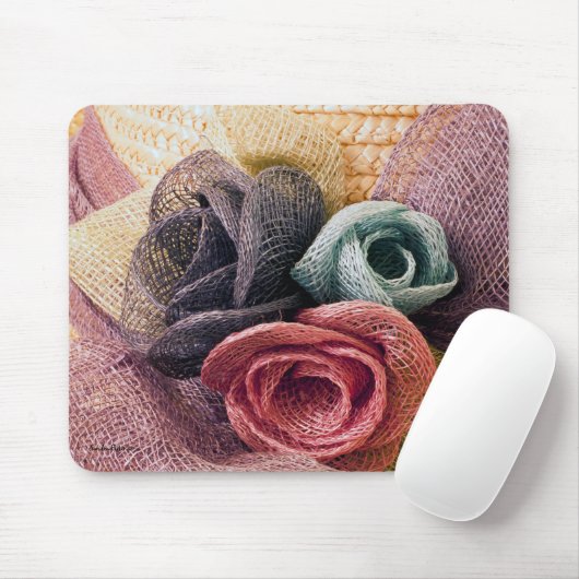 Raffia Rozen Muismat (Met muis)