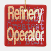 Raffinaderij-extraordinaire Keramisch Ornament (Achterkant)