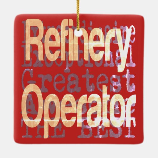 Raffinaderij-extraordinaire Keramisch Ornament (Achterkant)