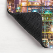 Raffinaderij Night Scene Muismat (Hoek)