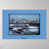 Raffinaderijen, lange strand poster (Voorkant)