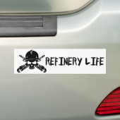 Raffinaderijleven Bumpersticker (Op auto)