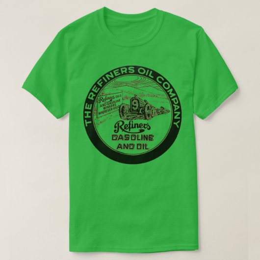 raffinageolie en benzine t-shirt (Design voorkant)