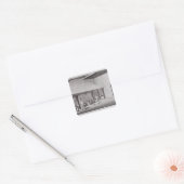 Raffinagesalpeter Vierkante Sticker (Envelop)