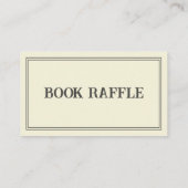   Raffle Baby shower Enclosure Card Informatiekaartje (Achterkant)
