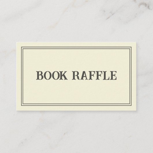 Raffle Baby shower Enclosure Card Informatiekaartje (Achterkant)