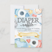 Raffle Baby shower Kaart Buitengaslager Invoegen (Voorkant)