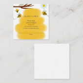 Raffle bijen Ticket voor Baby shower Informatiekaartje (Voorkant / Achterkant)