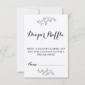 Raffle-kaartje Rustic Kraft Baby shower Kaart (Voorkant)