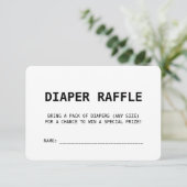 Raffle met het Baby shower van het grote Boho Beig Kaart (Staand voorkant)