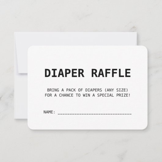 Raffle met het Baby shower van het grote Boho Beig Kaart (Voorkant)