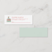 Raffle Mini Enclosure Kaart voor reisthema Mini Visitekaartje (Voorkant / Achterkant)