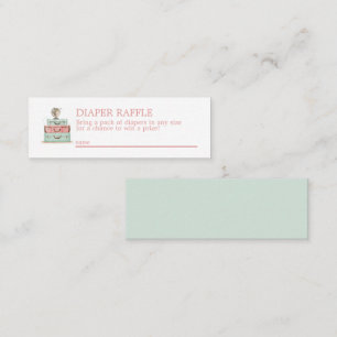 Raffle Mini Enclosure Kaart voor reisthema Mini Visitekaartje