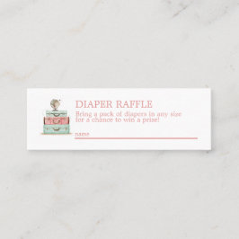 Raffle Mini Enclosure Kaart voor reisthema Visitekaartje