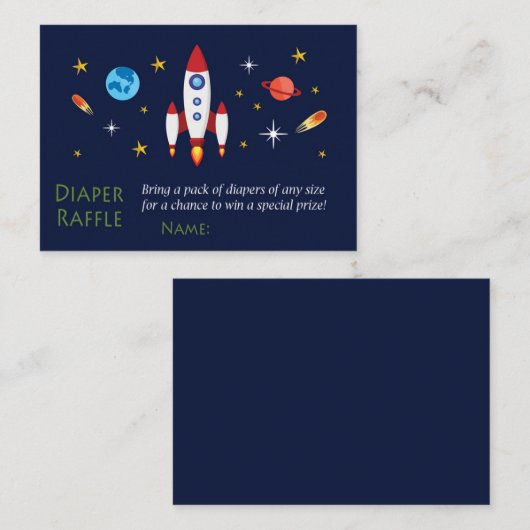 Raffle Raffle Rickets Plaatskaartje (Voorkant / Achterkant)