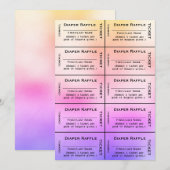 Raffle Raffle Tickets regenboogwisser Kaart (Voorkant / Achterkant)