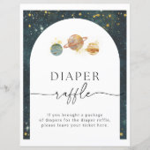 Raffle Space Diaper-teken | BABY SHOWER (Voorkant)