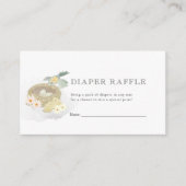 Raffle Ticket, Baby shower uit de nestroze vaten Informatiekaartje (Voorkant)