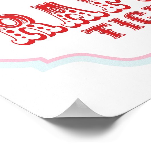 Raffle Ticket Booth-teken Poster (Hoek)