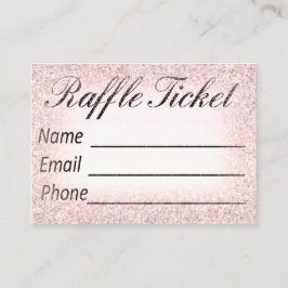 Raffle Ticket Invitation Insert Informatiekaartje
