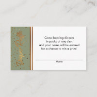 Raffle Ticket Kaarten voor Confetti en gouden