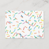 Raffle Ticket of baby Sprinkle Diaper Informatiekaartje (Achterkant)