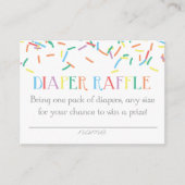 Raffle Ticket of baby Sprinkle Diaper Informatiekaartje (Voorkant)