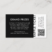 Raffle Ticket | QR-codenummer Draw Event Ticket (Achterkant)