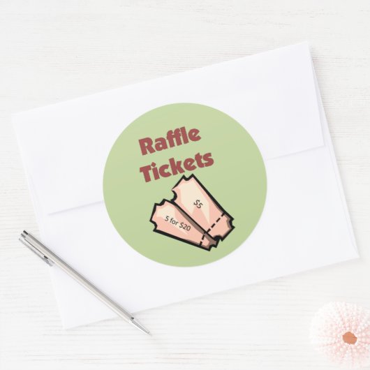 Raffle Ticket Stickers (Envelop)
