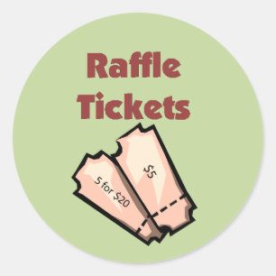 Raffle Ticket Stickers