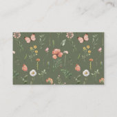 Raffle Ticket Wildflower Diaper Informatiekaartje (Achterkant)