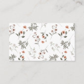 Raffle Ticket Wildflower Diaper Informatiekaartje (Achterkant)