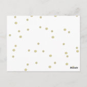 Raffle Tickets Golden Confetti Briefkaart (Achterkant)