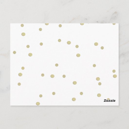 Raffle Tickets Golden Confetti Briefkaart (Achterkant)