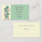 Raffle Tickets, groen en geel Vrijgezellenfeest Informatiekaartje (Voorkant / Achterkant)