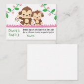 Raffle Tickets met baby-apentaper (Voorkant / Achterkant)