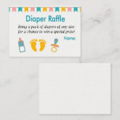 Raffle Tickets met baby tas (Voorkant / Achterkant)