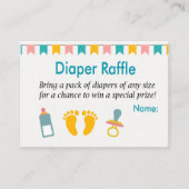 Raffle Tickets met baby tas (Voorkant)