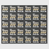 Raffle Tickets Salesman Tombula Gambling Employee Cadeaupapier (Vlak)