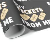 Raffle Tickets Salesman Tombula Gambling Employee Cadeaupapier (Rol Hoek)