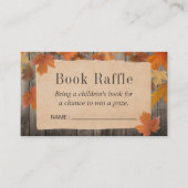 Raffle Tickets uit het Baby shower Reustic Autumn Informatiekaartje (Voorkant)