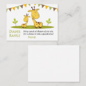 Raffle Tickets van Cute giraffe Diaper (Voorkant / Achterkant)