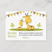 Raffle Tickets van Cute giraffe Diaper (Voorkant)