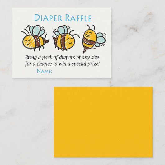 Raffle Tickets voor bijendoppen (Voorkant / Achterkant)